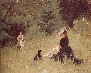 Berthe Morisot Meadow oil on canvas